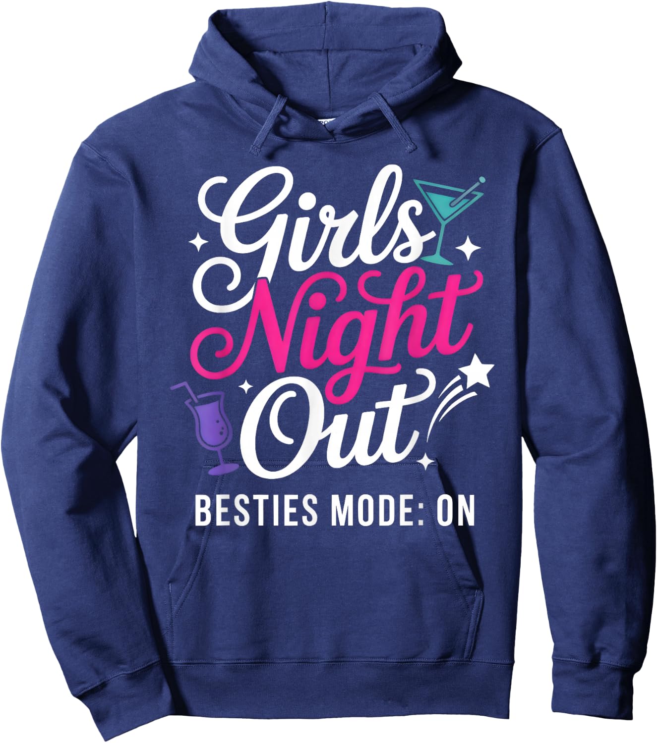 Girls Night Out Cute Matching Party Hoodie - Hoodie | Navy