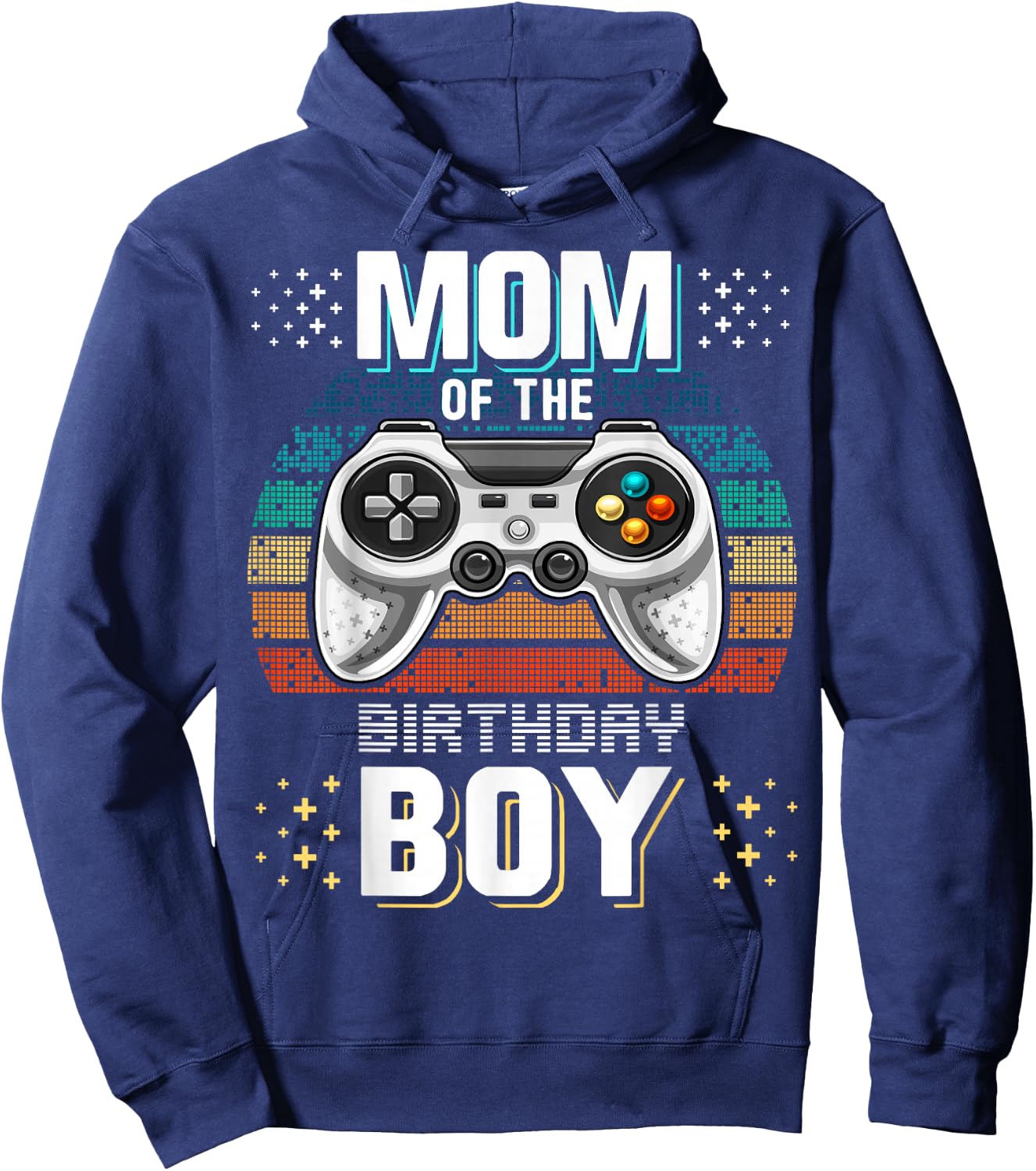 Mom of the Birthday Boy Matching Video Gamer Birthday Party Hoodie - Hoodie | Navy