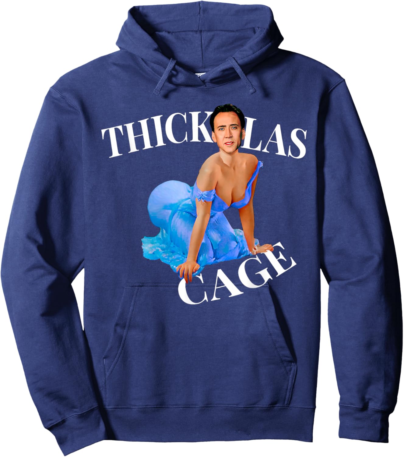 Thickolas Cage Sexy Pin Up Actor Movies Hoodie - Hoodie | Navy