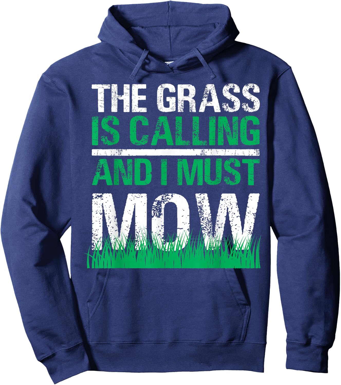 Funny Lawn Mower The Grass Calls Gardening Lawn Tractor Hoodie - Hoodie | Navy