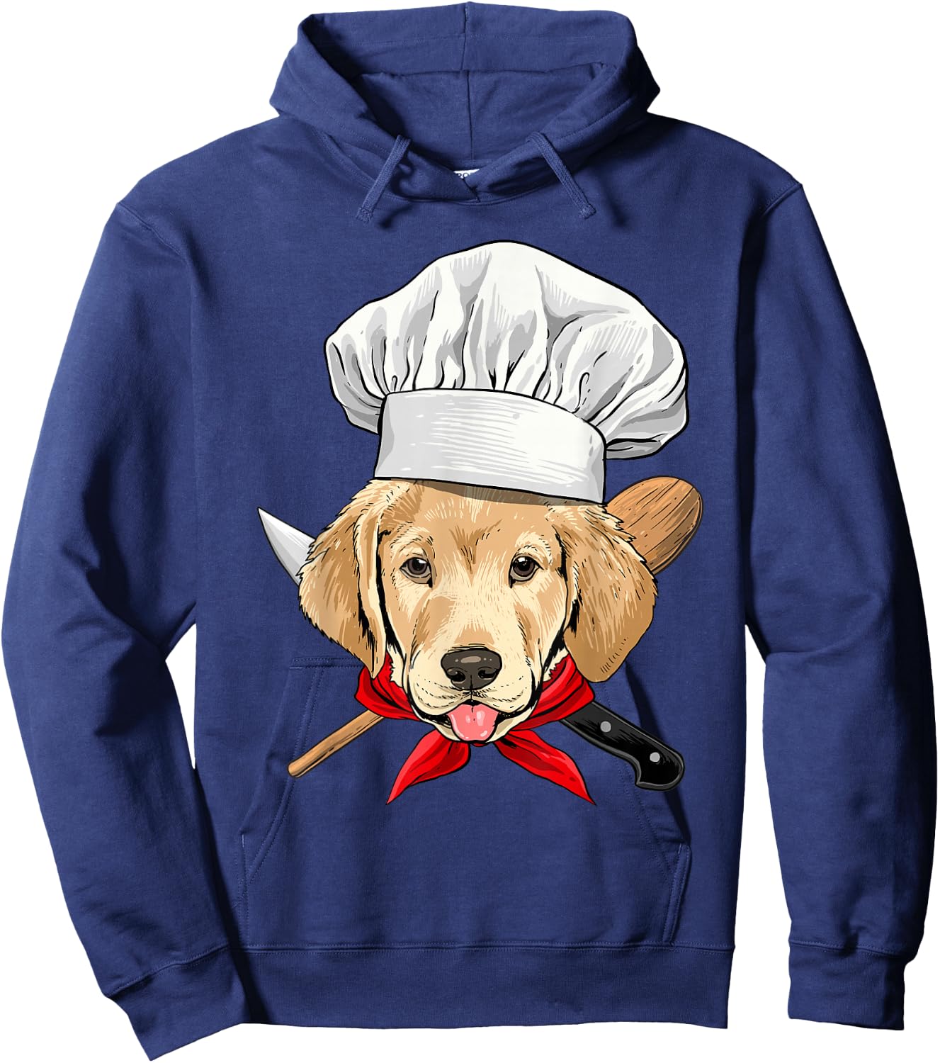 Labrador Chef Dog, Cooking Baking Lover Hoodie - Hoodie | Navy