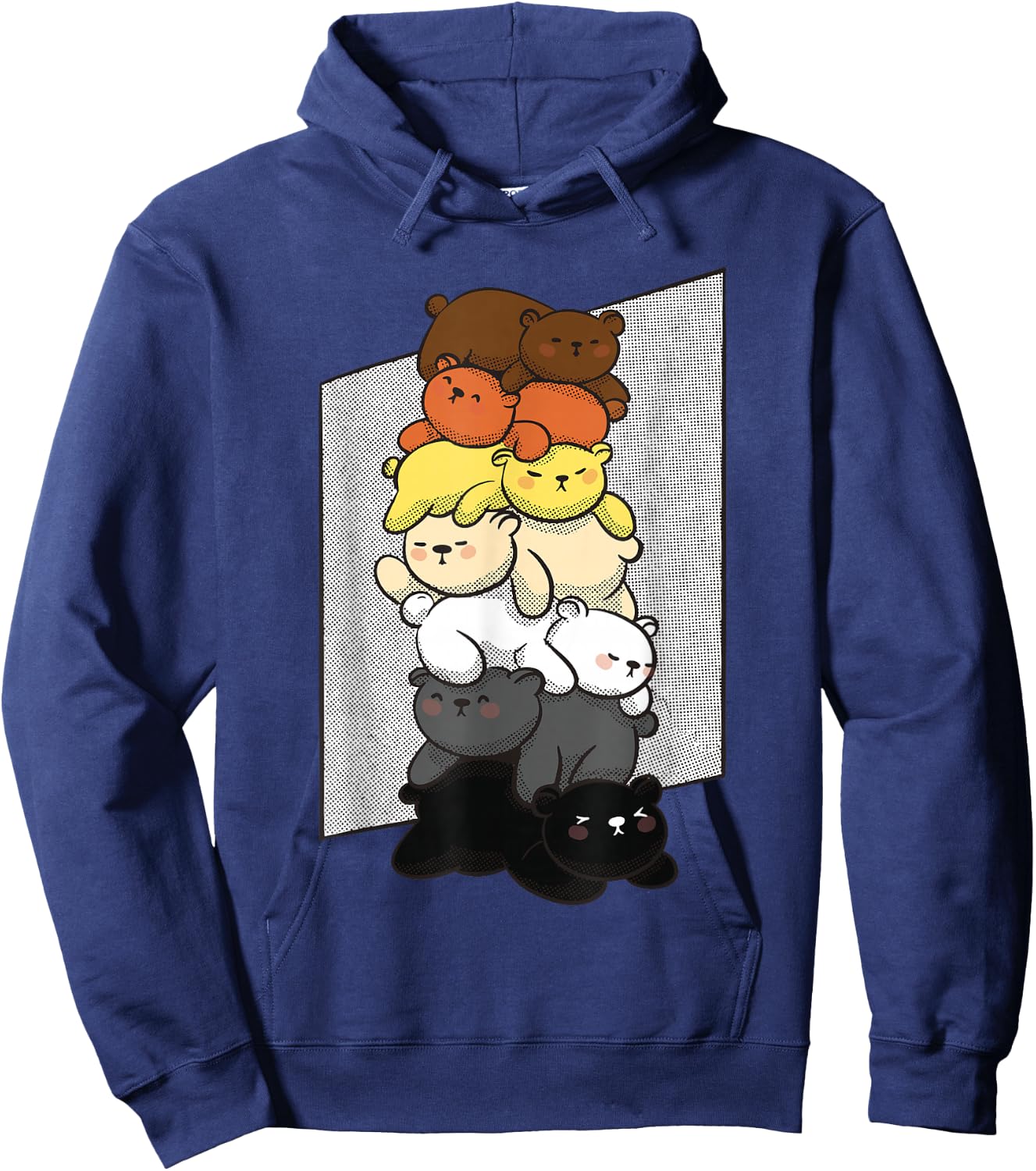 Cute Gay Bear Pride Flag Colors for Gay Bear Cubs Hoodie - Hoodie | Navy