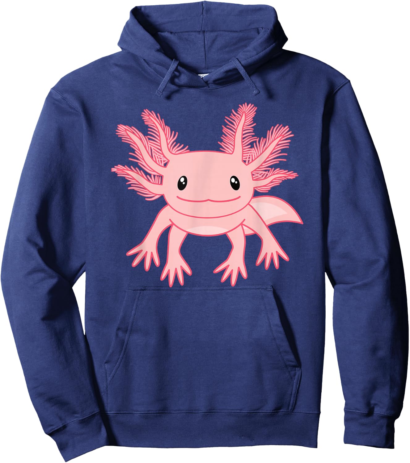 Cute Pink Axolotl Kawaii Axolotl Lover Women Girls Hoodie - Hoodie | Navy