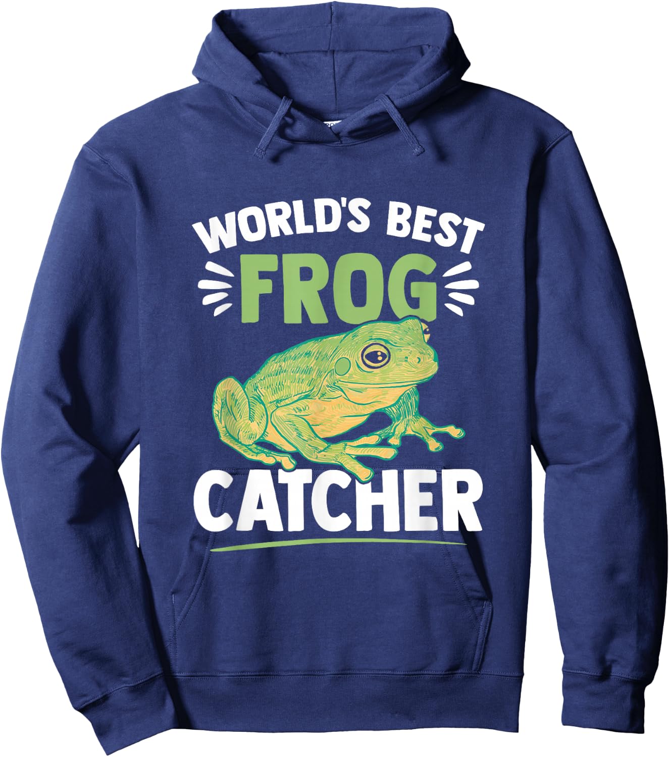 World's Best Frog Catcher Toad Kids Frog Hunter Hoodie - Hoodie | Navy
