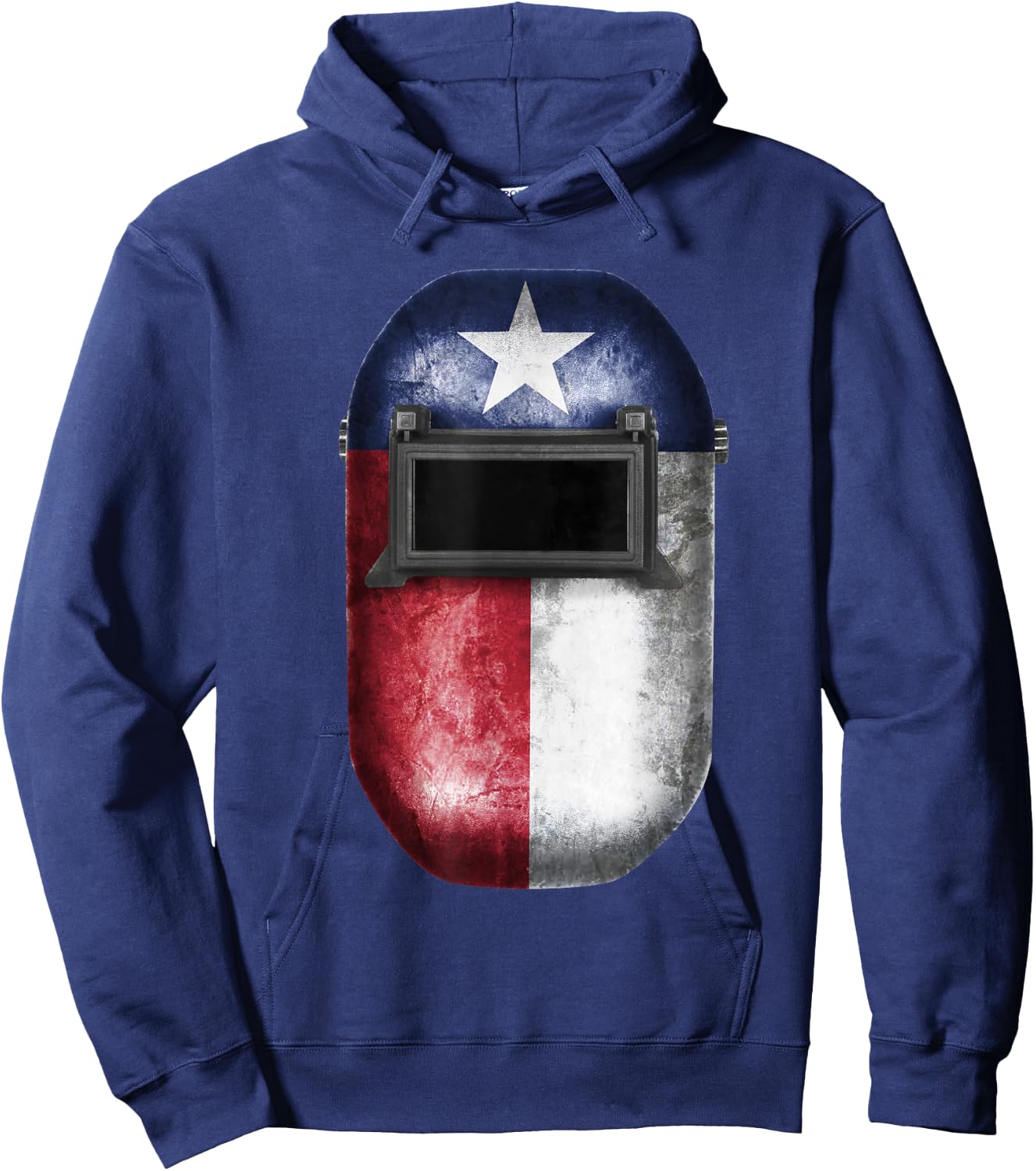 Texas Flag Welders Helmet Cool Welding & Fabricator Gift Hoodie - Hoodie | Navy