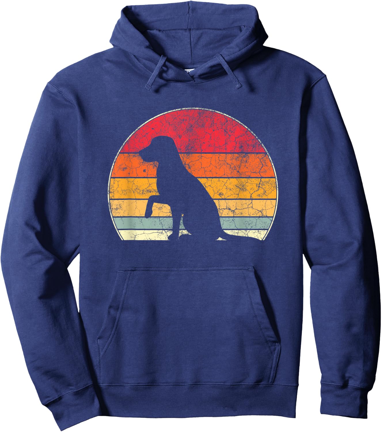Retro Vintage Labrador Retriever Dog Women Kids Hoodie - Hoodie | Navy