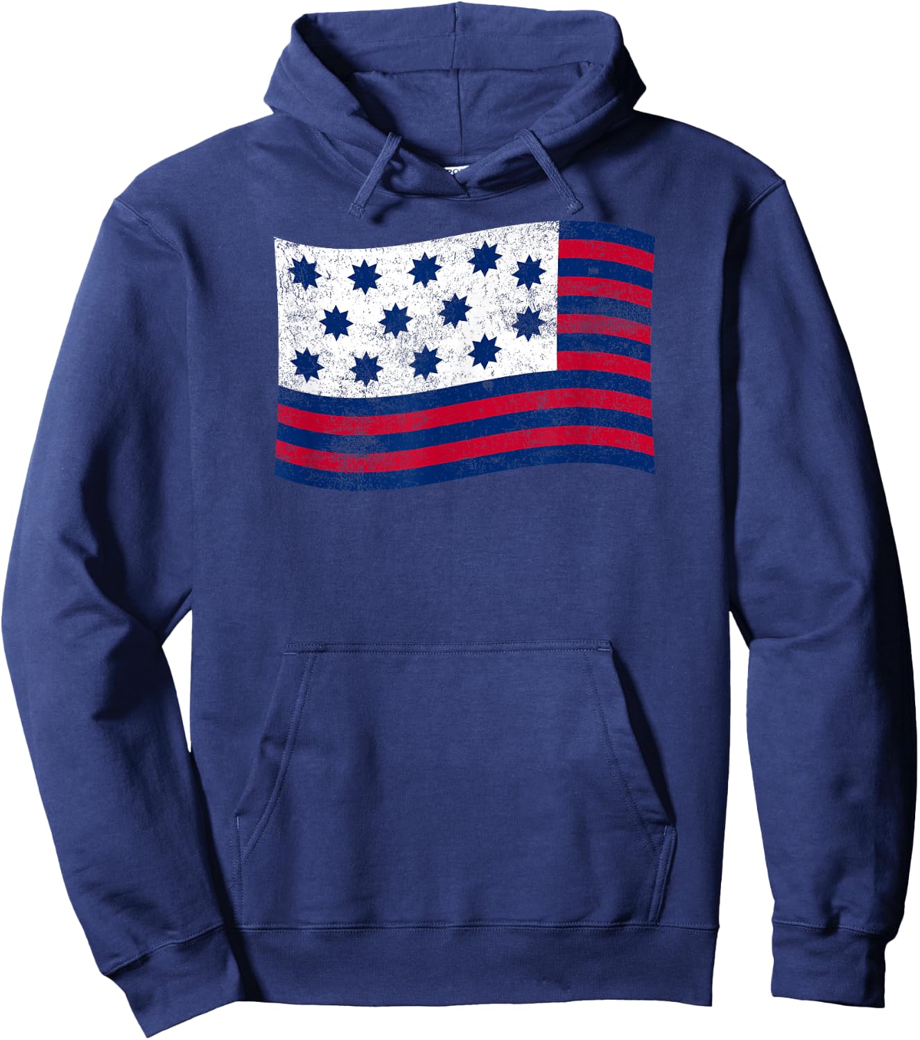 Guilford Courthouse Flag – American History Patriotic Hoodie - Hoodie | Navy