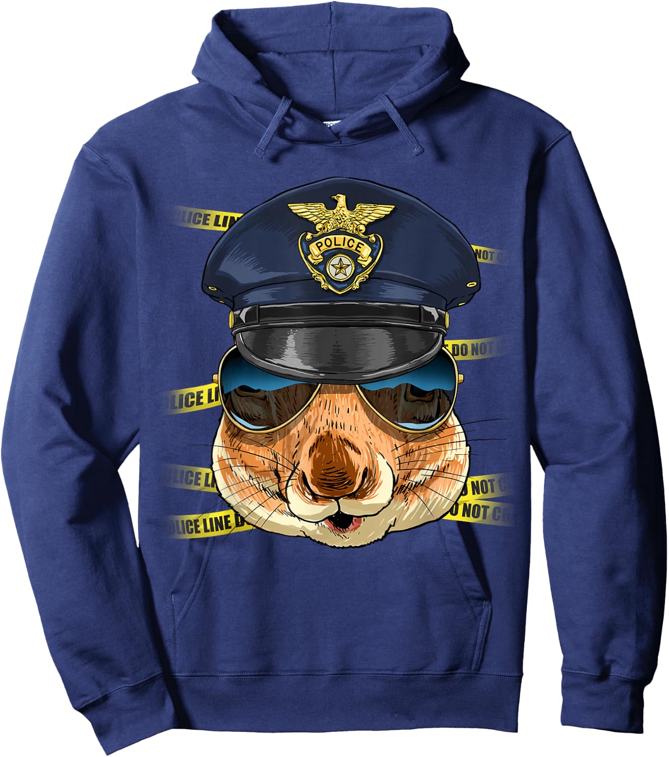 Squirrel Police Wildlife Squirrel Rodent Animal Lover Hoodie - Hoodie | Navy