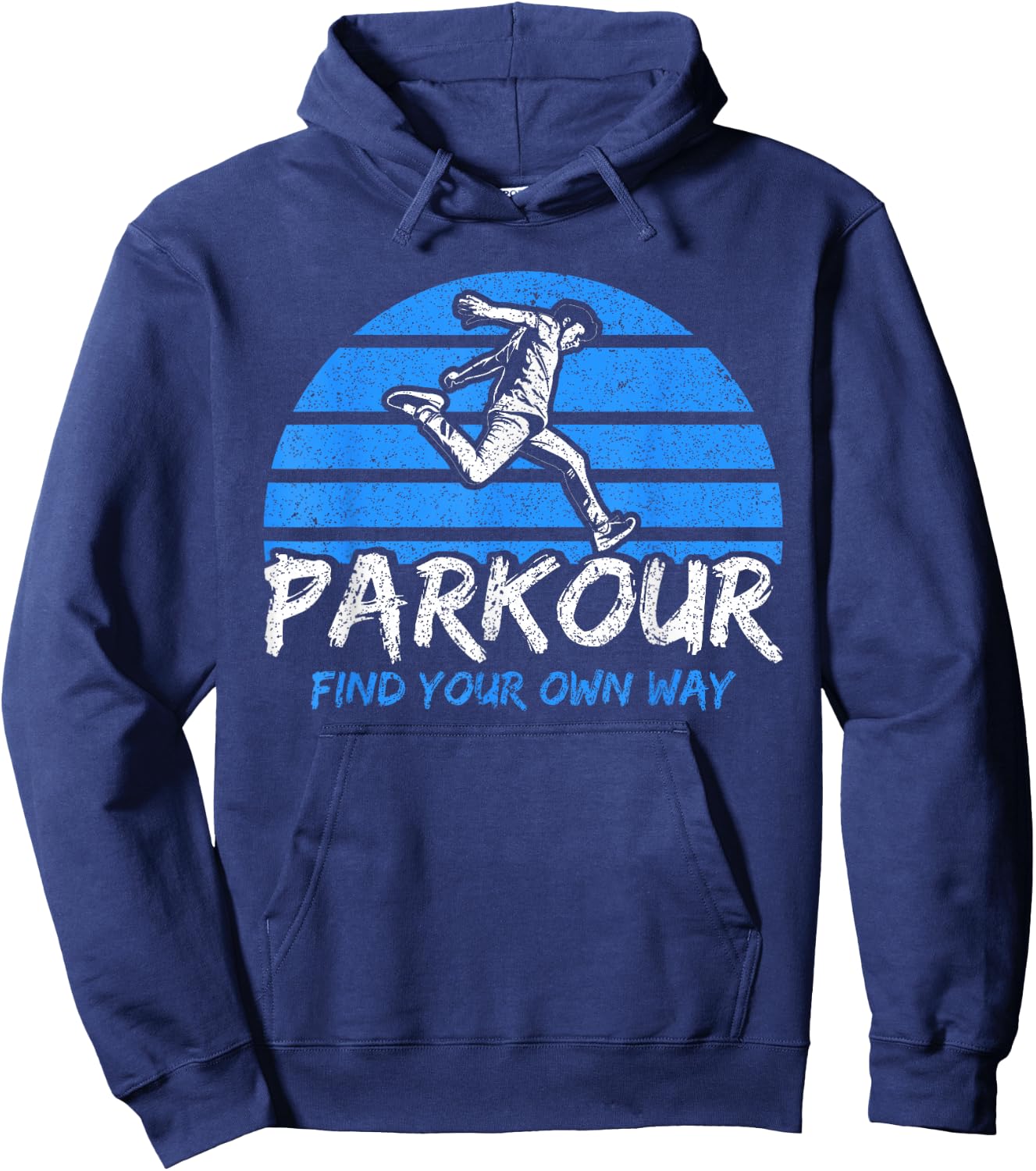 Vintage Parkour Find Your Own Way Freerunning Parkour Hoodie - Hoodie | Navy