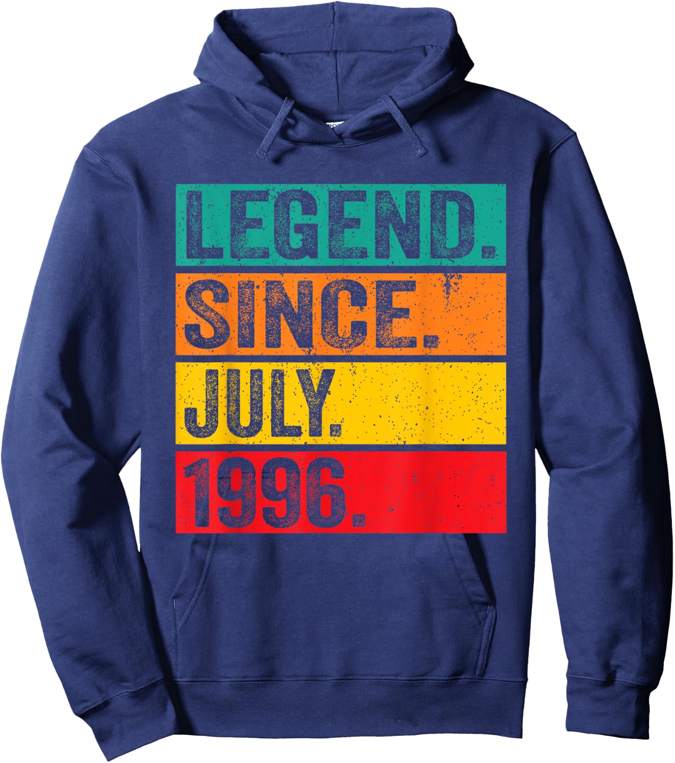 Legend Since July 1996 29th Birthday 29 Years Old Vintage Hoodie - Hoodie | Navy