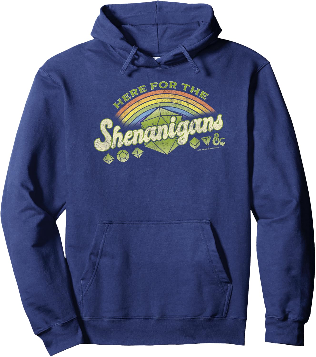 Dungeons & Dragons Here For The Shenanigans St. Patrick's Hoodie - Hoodie | Navy