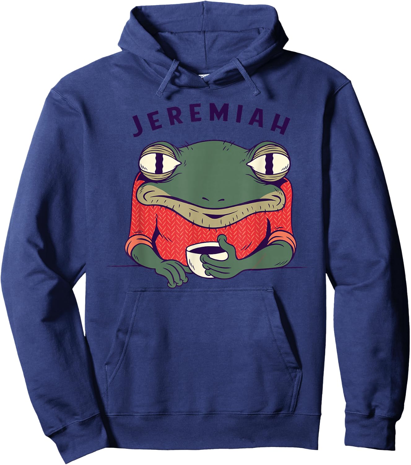 Music Lovers Funny Jeremiah The Bullfrog Retro Music Hoodie - Hoodie | Navy