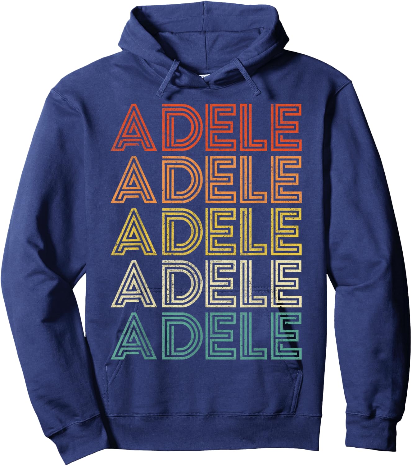 Adele Personalized Name Gifts Black Classic Fit Hoodie - Hoodie | Navy