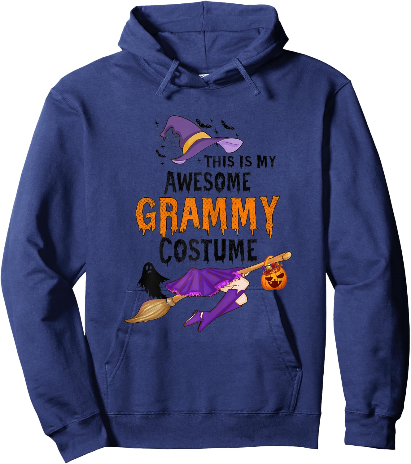 This Is My Awesome Grammy Costume Halloween Spooky Women Hoodie - Hoodie | Navy