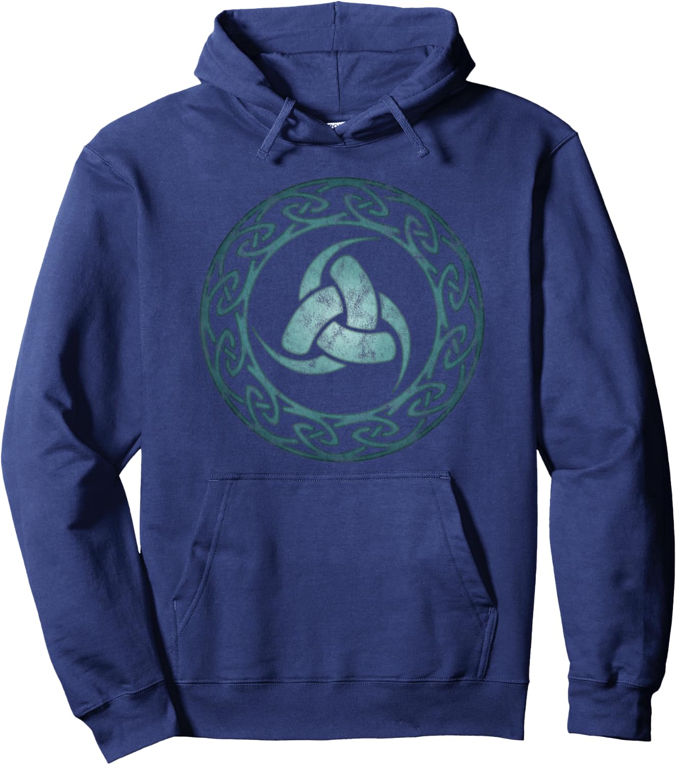 Triple Horn of Odin, Celtic knots, symbol, Nordic, Thor Loki Hoodie - Hoodie | Navy