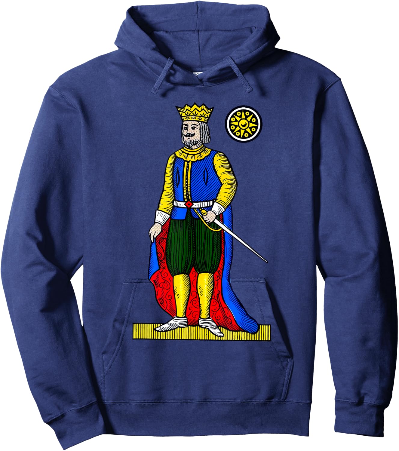 King of Money [Carte Neapolitane] The Italian playing cards Hoodie - Hoodie | Navy