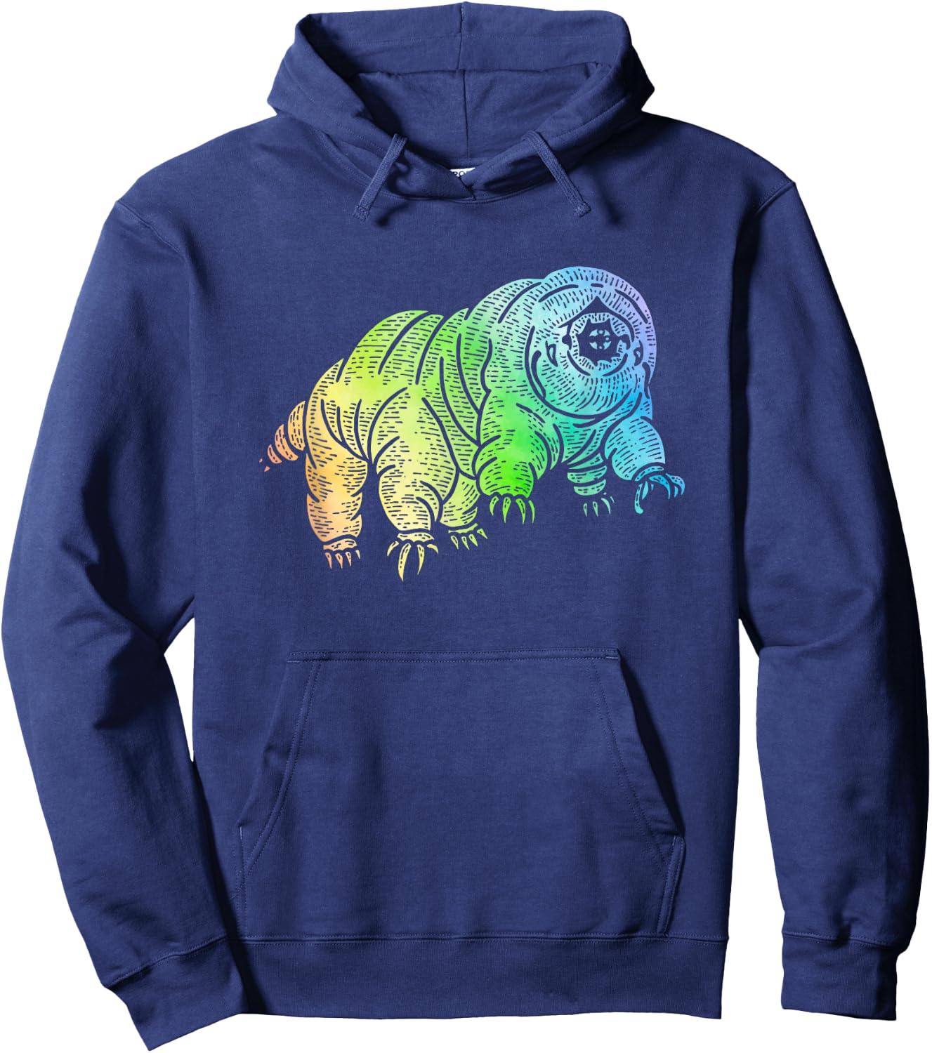 Funny Tardigrade Rainbow Water Bear Science Microbiology Hoodie - Hoodie | Navy