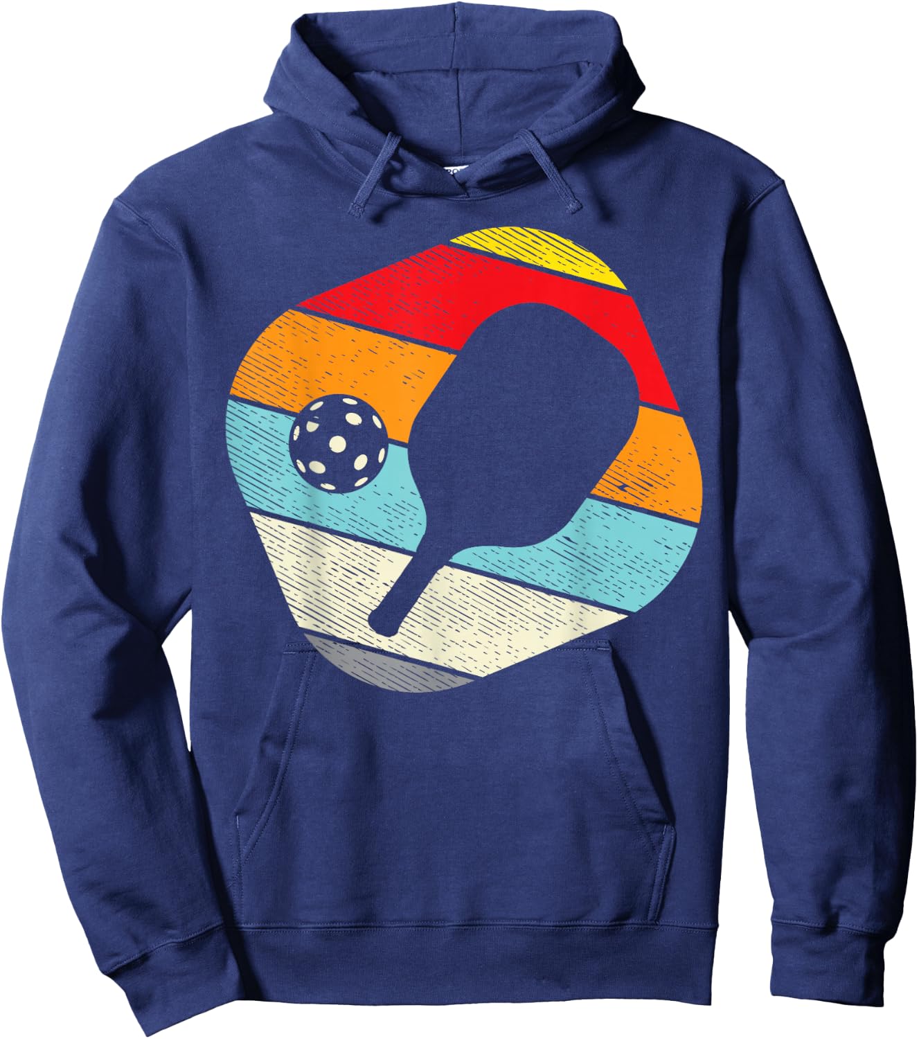 Pickleball Retro Pickle Ball Paddleball Sport Men Women Gift Hoodie - Hoodie | Navy