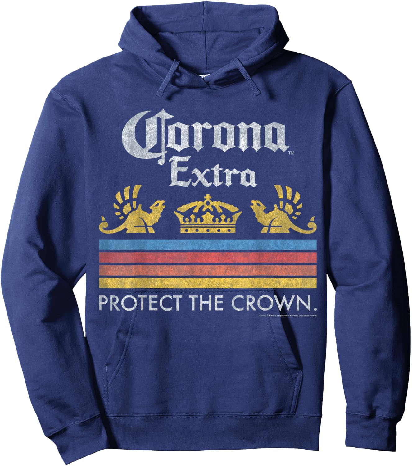 Corona Protect the Crown Graphic Hoodie - Hoodie | Navy