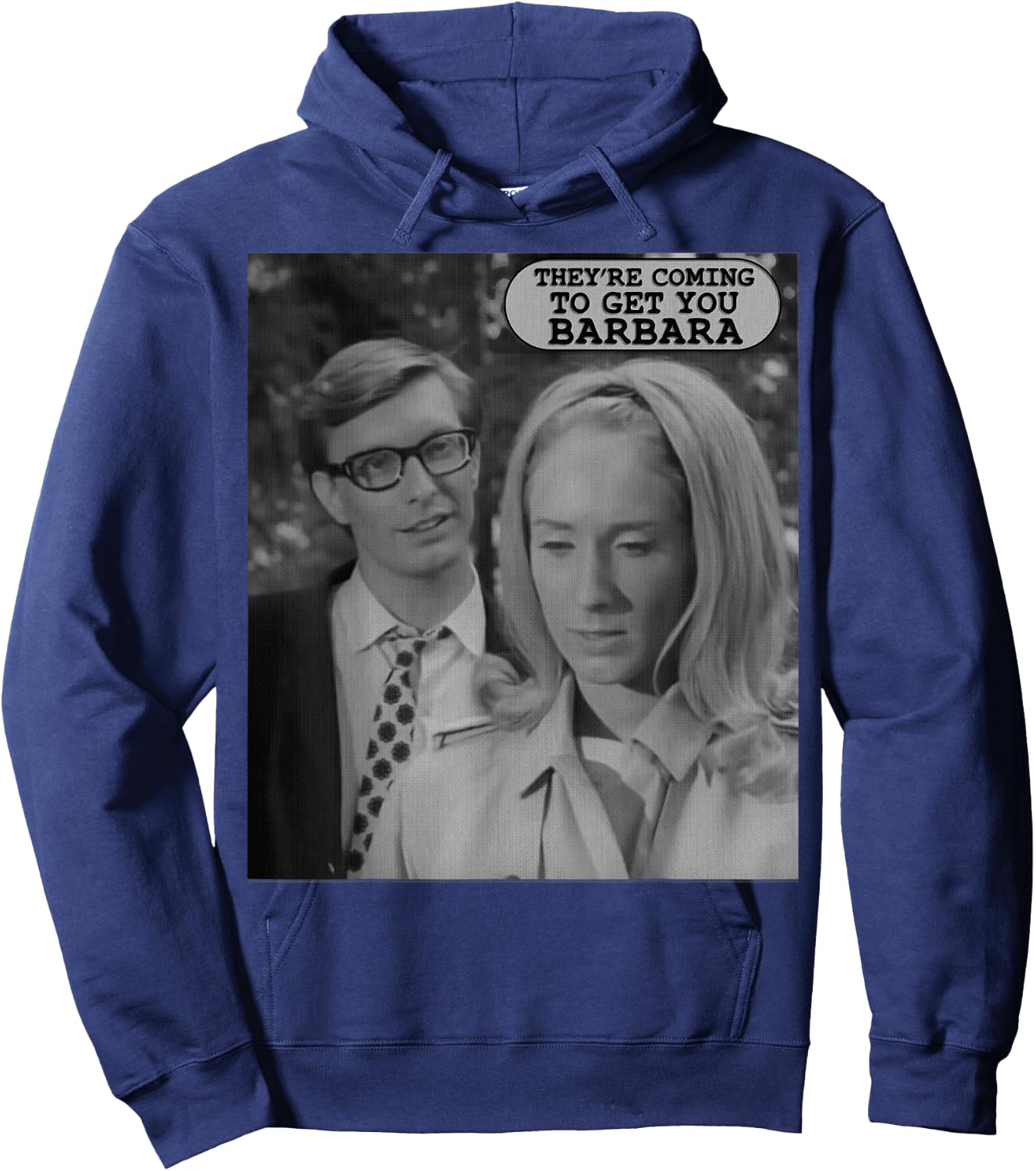 They're Coming to Get You-Vintage Zombie The Living Dead Hoodie - Hoodie | Navy