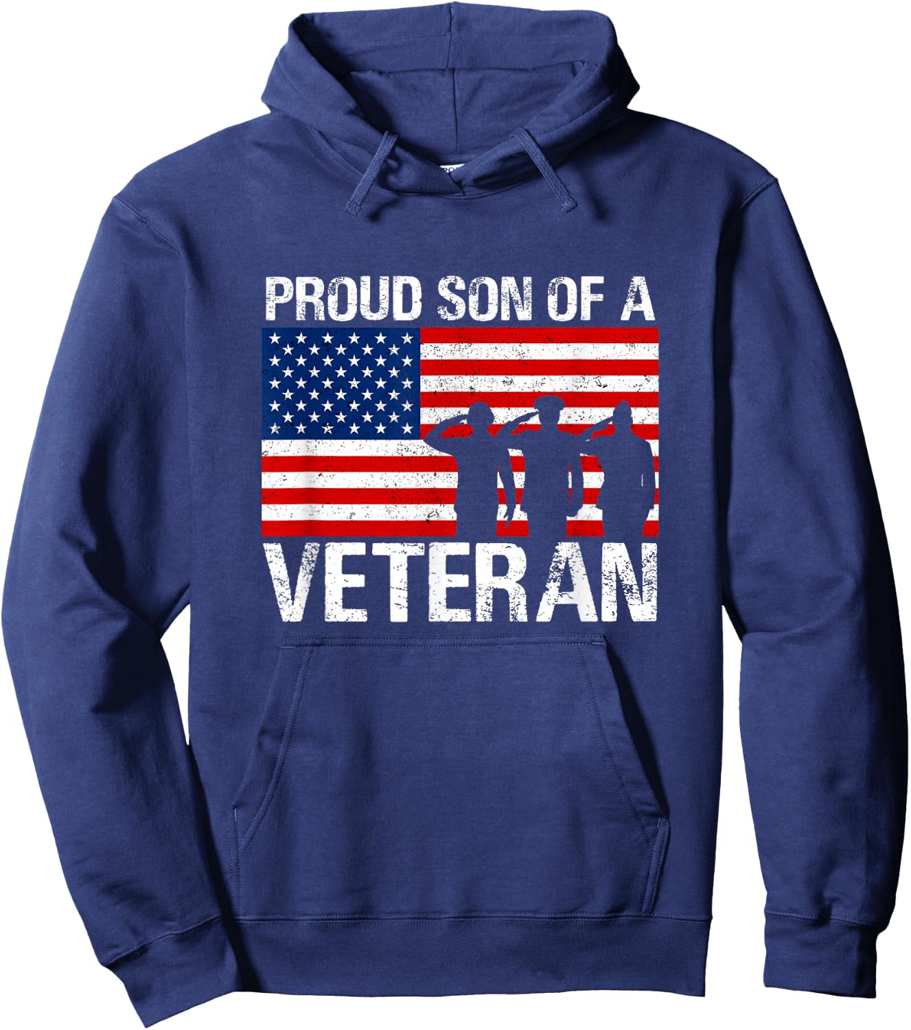 USA United States Military Family Proud Son of A Veteran Hoodie - Hoodie | Navy