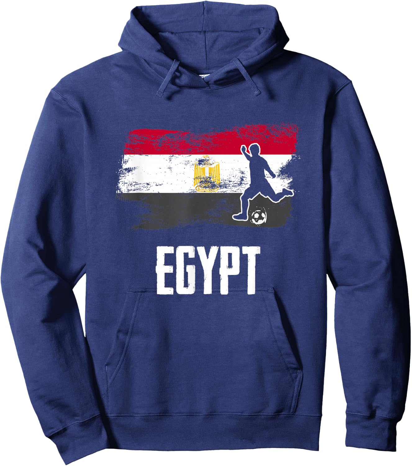 Egypt Flag Jersey Egyptian Soccer Team Egyptian Hoodie - Hoodie | Navy