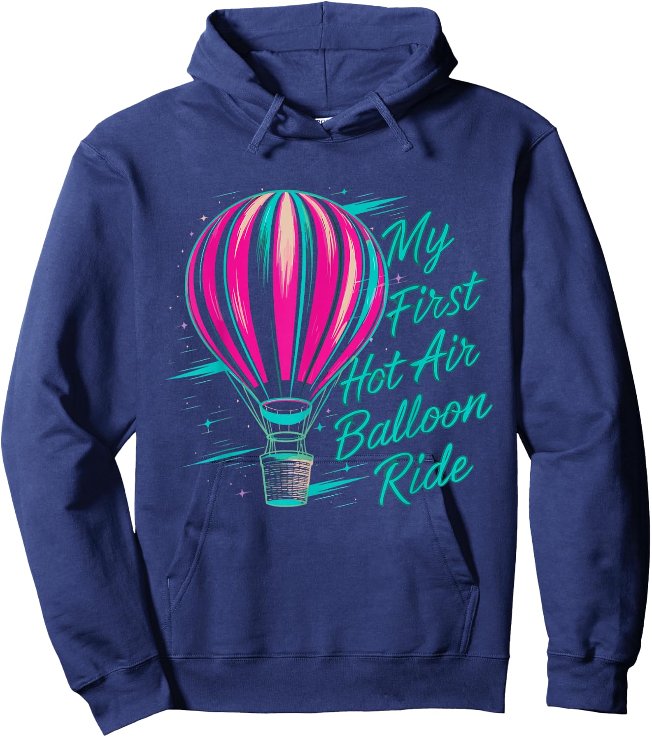 Festival My First Hot Air Balloon Ride Aircraft Hoodie - Hoodie | Navy