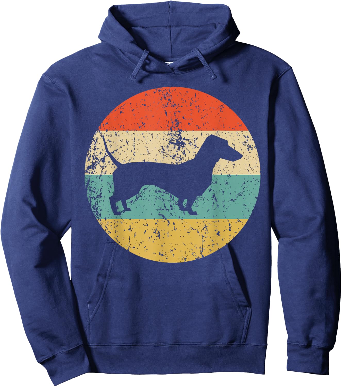 Dachshund Vintage Retro Dachshund Dog Women Girls Kids Hoodie - Hoodie | Navy