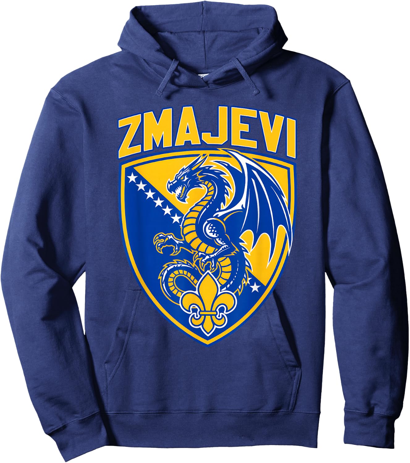 Hajmo Bosno Bosnian Flag Bosnia BiH Bosna i Herzegovina Hoodie - Hoodie | Navy