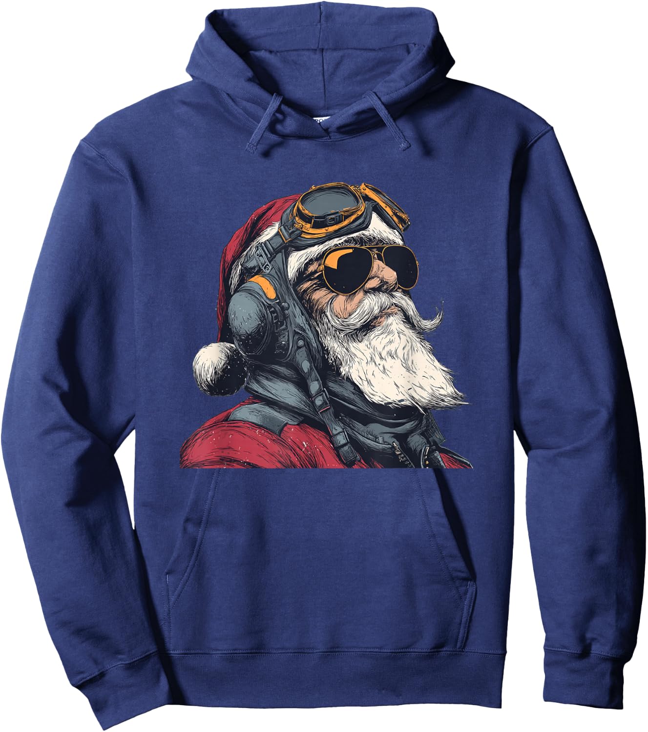 Santa Claus Pilot Costume for Boys and Girls Hoodie - Hoodie | Navy