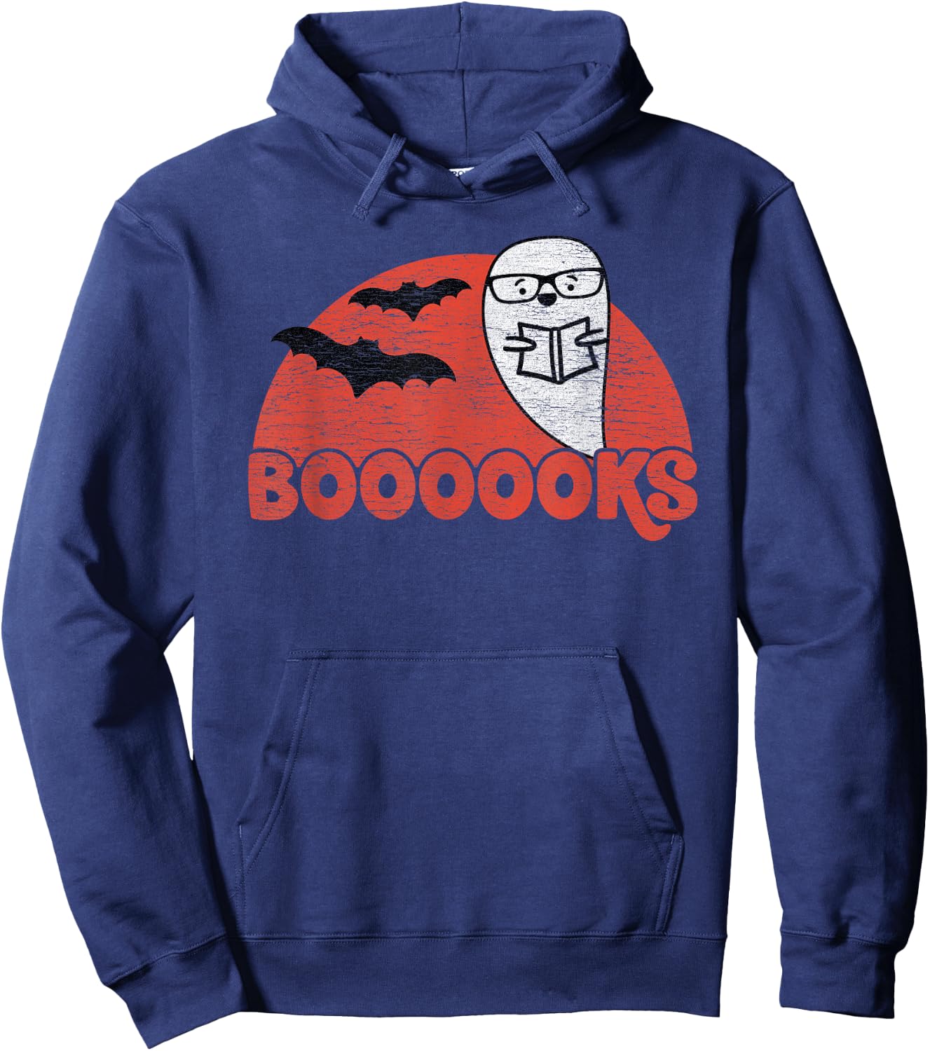 Cute Ghost Boooooks - School Librarian or Teacher Halloween Women Kids Hoodie - Hoodie | Navy