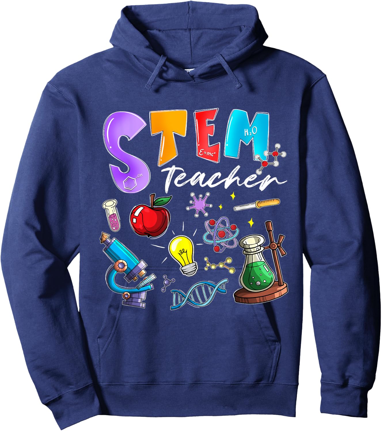 Steminist STEM Teacher Science Technology Engineering Math Hoodie - Hoodie | Navy