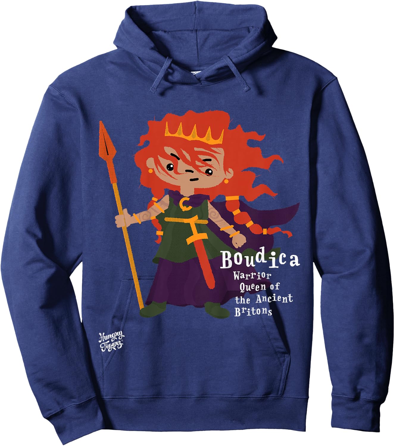 Queen Boudica Children Hoodie - Hoodie | Navy