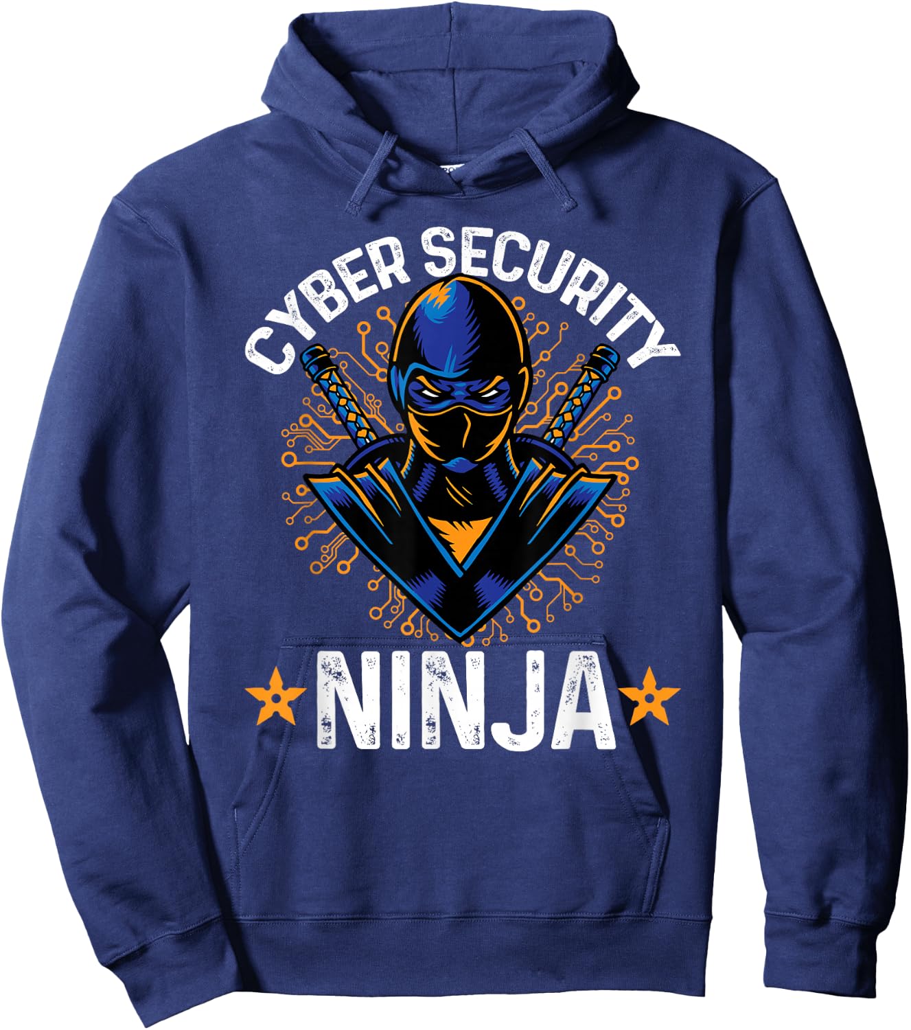 Cyber Security Ninja Computer Hacker Cryptography Hacking Hoodie - Hoodie | Navy