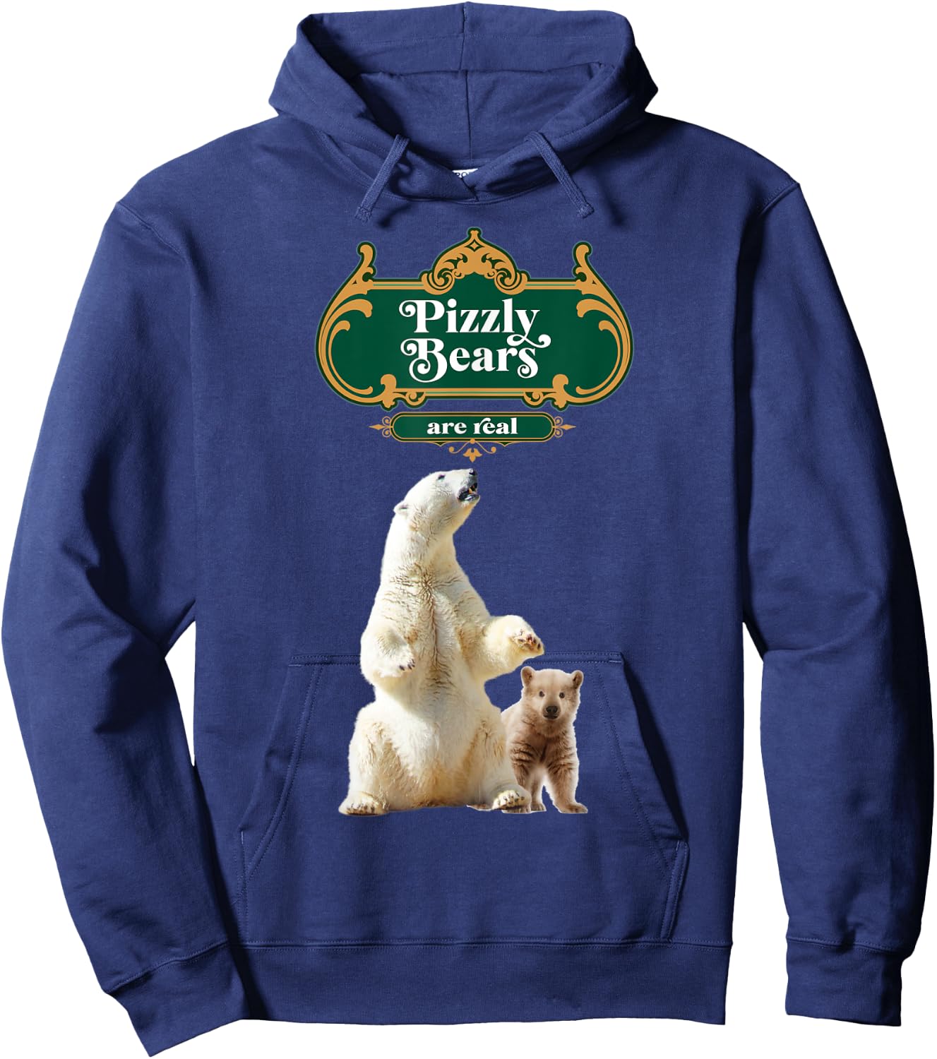 Pizzly Bears Are More Common Due To Global Warming Hoodie - Hoodie | Navy