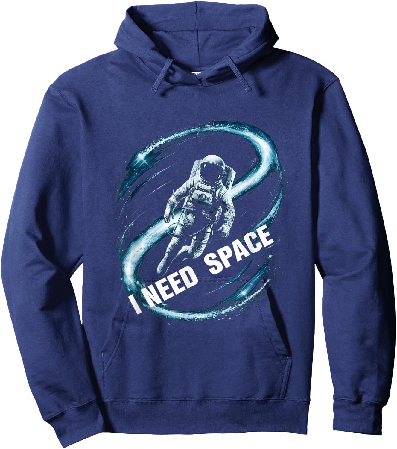 I Need Space Astronaut Spaceman Hoodie - Hoodie | Navy