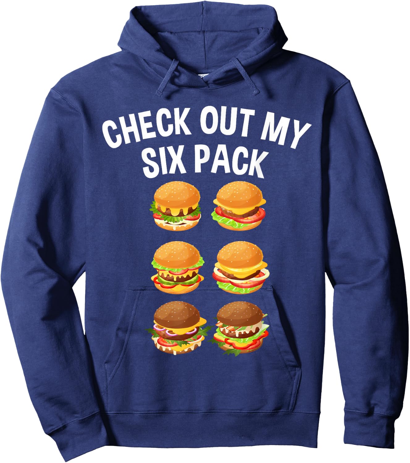 Best Hamburger Art Men Women Fast Food Cheeseburger Lovers Hoodie - Hoodie | Navy
