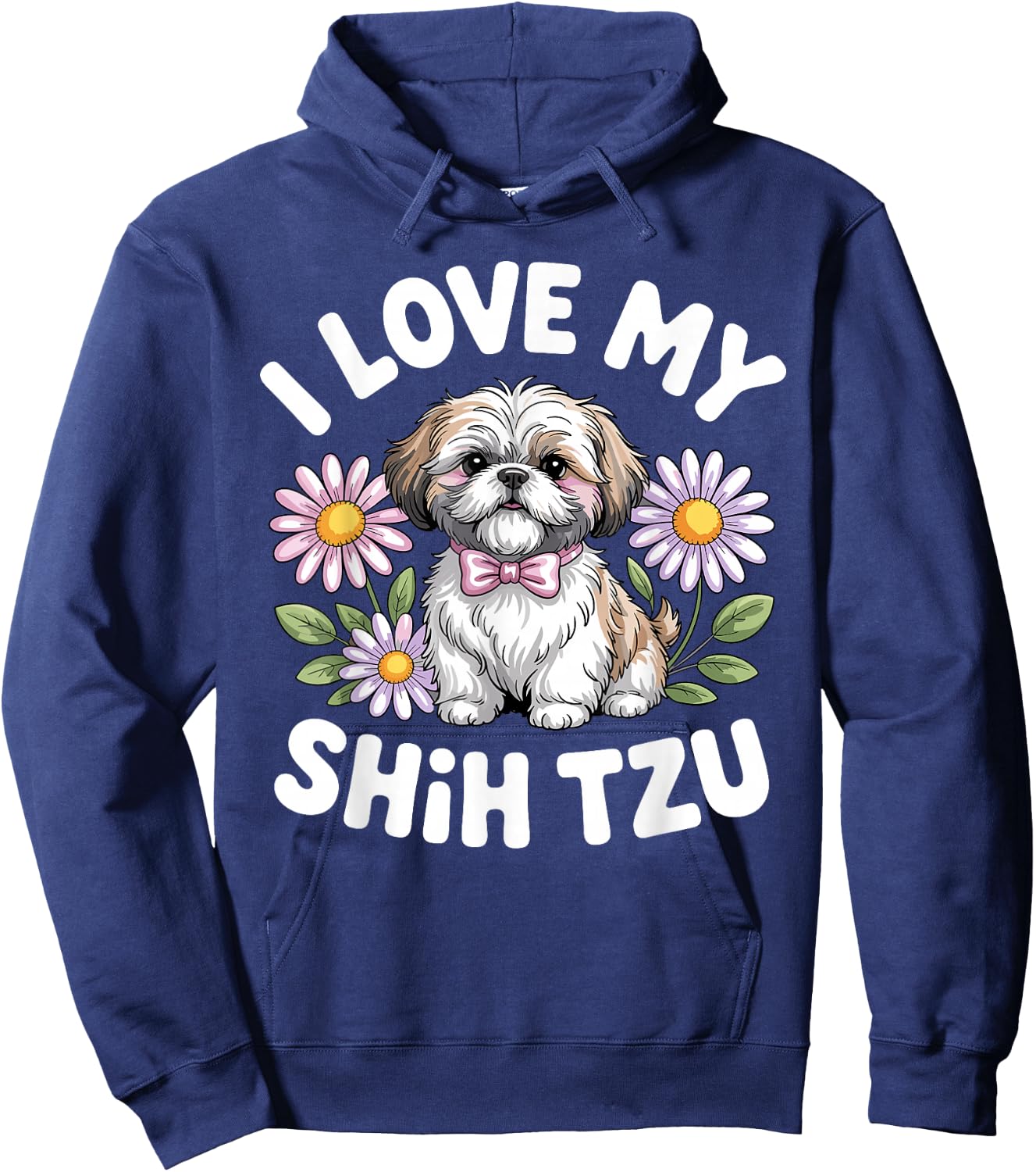 Funny Shih Tzu Design Women Shihtzu Shih Tzu Lover Hoodie - Hoodie | Navy