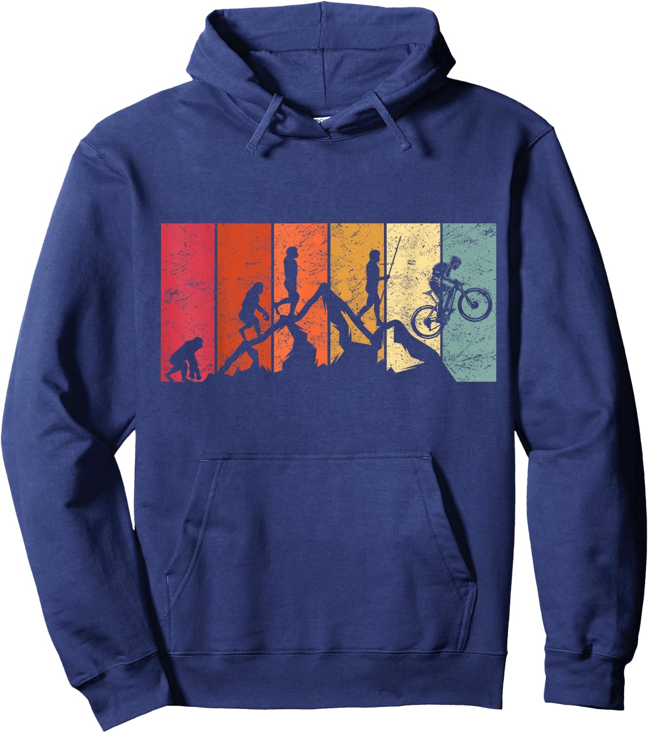 Evolution MTB Mountain Bike Gift BMX Accessories Hoodie - Hoodie | Navy