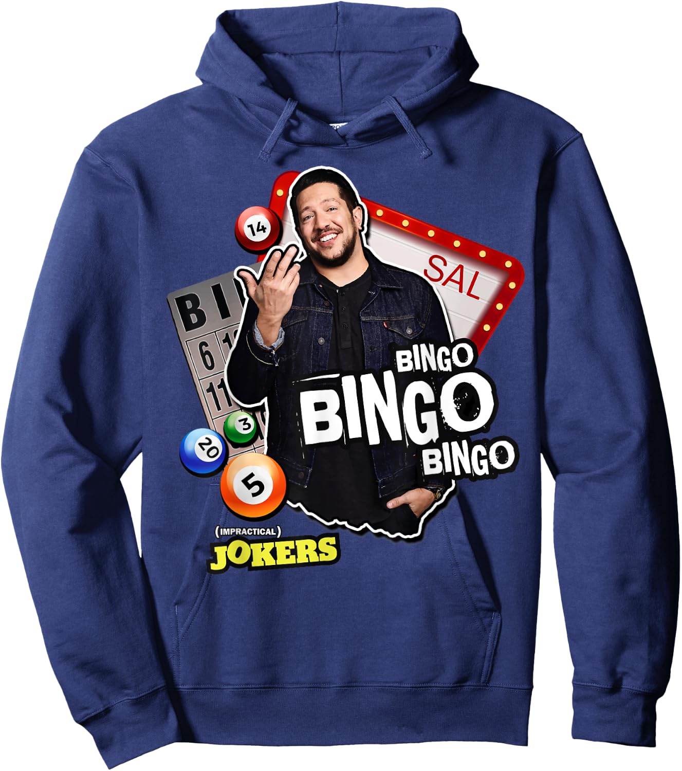 Funny Sal's Bingo Punishment Impractical Jokers Hoodie - Hoodie | Navy