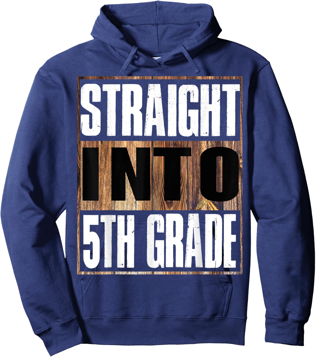 Straight Into 5th Grade Shirt Funny Back To School Hoodie - Hoodie | Navy
