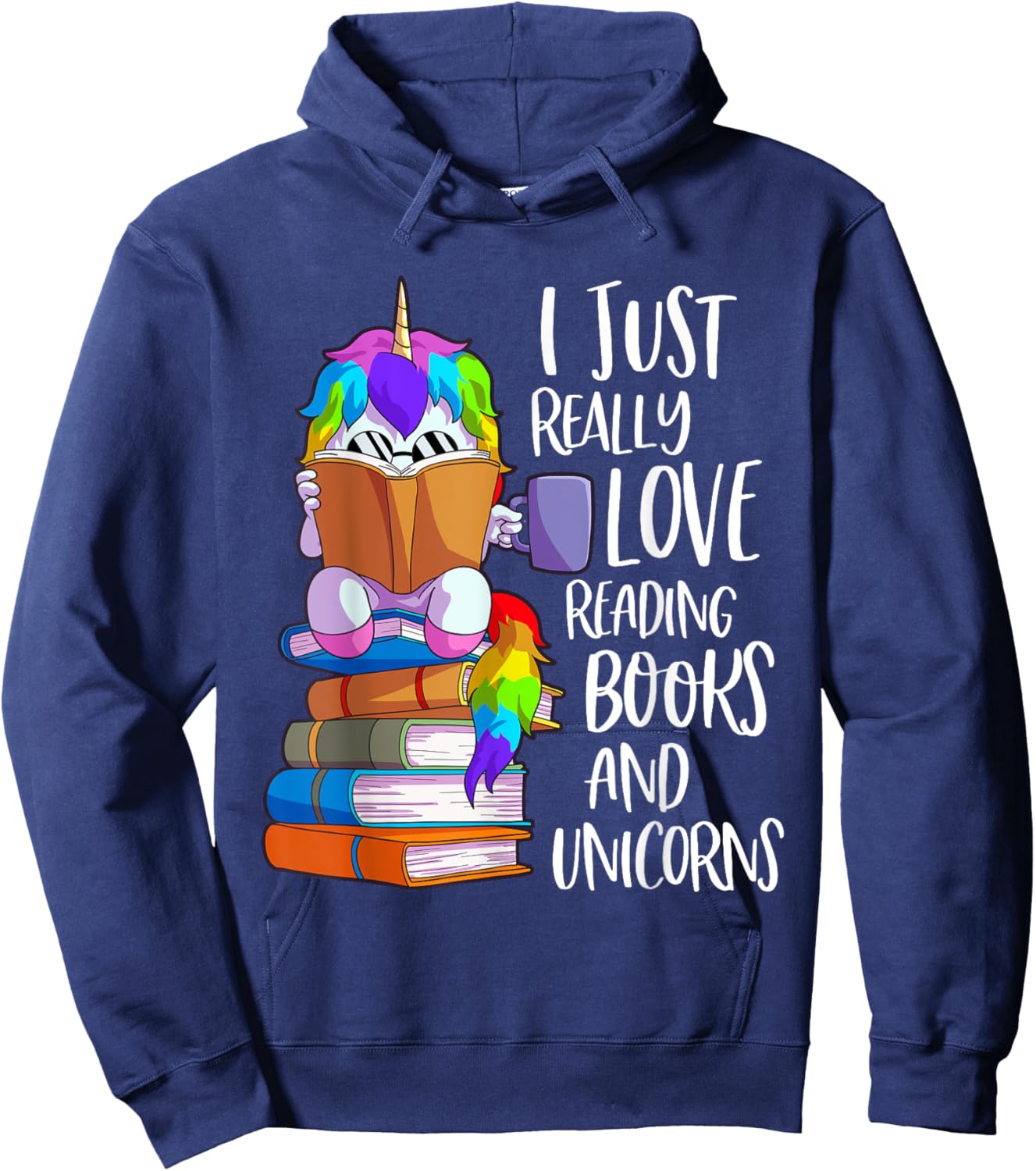 Book Lover Shirt Girls Kids Women Book Reading Gift Bookworm Hoodie - Hoodie | Navy