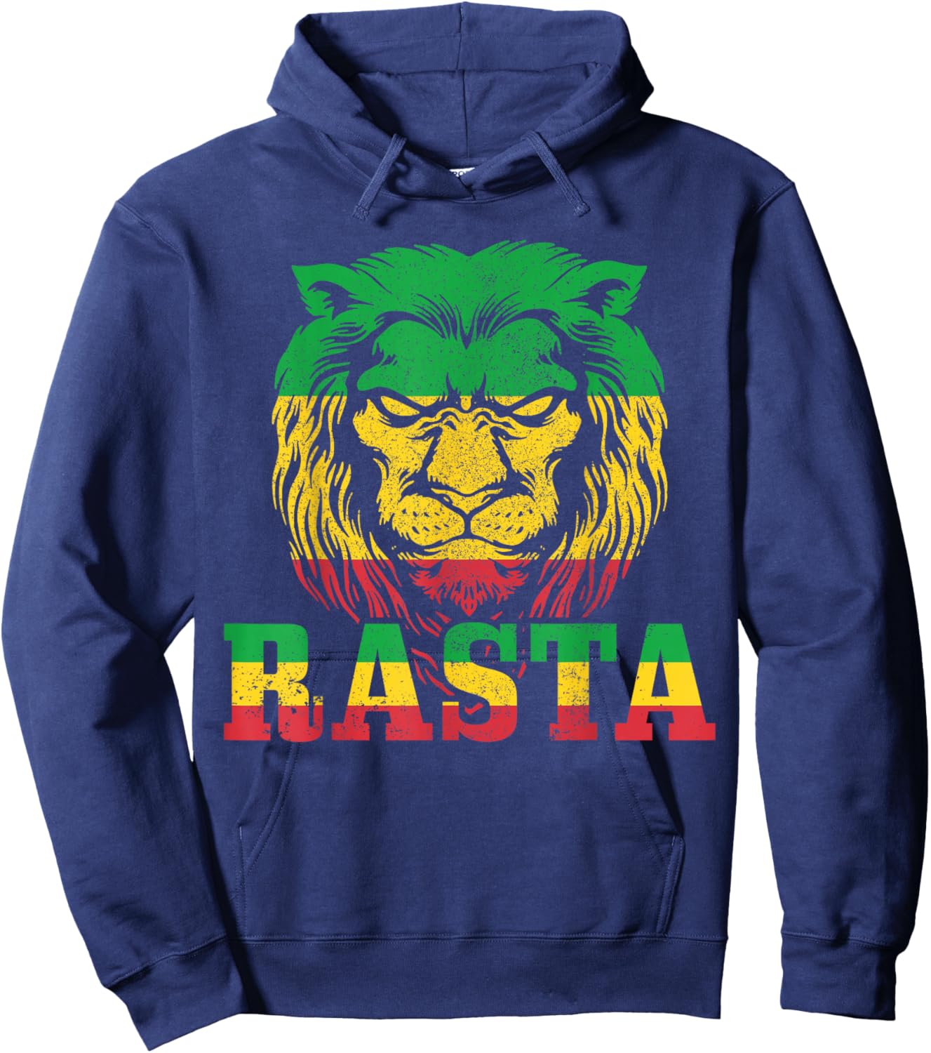 Rasta Lion Of Judah Reggae Music Rastafari Jamaica Gift Hoodie - Hoodie | Navy