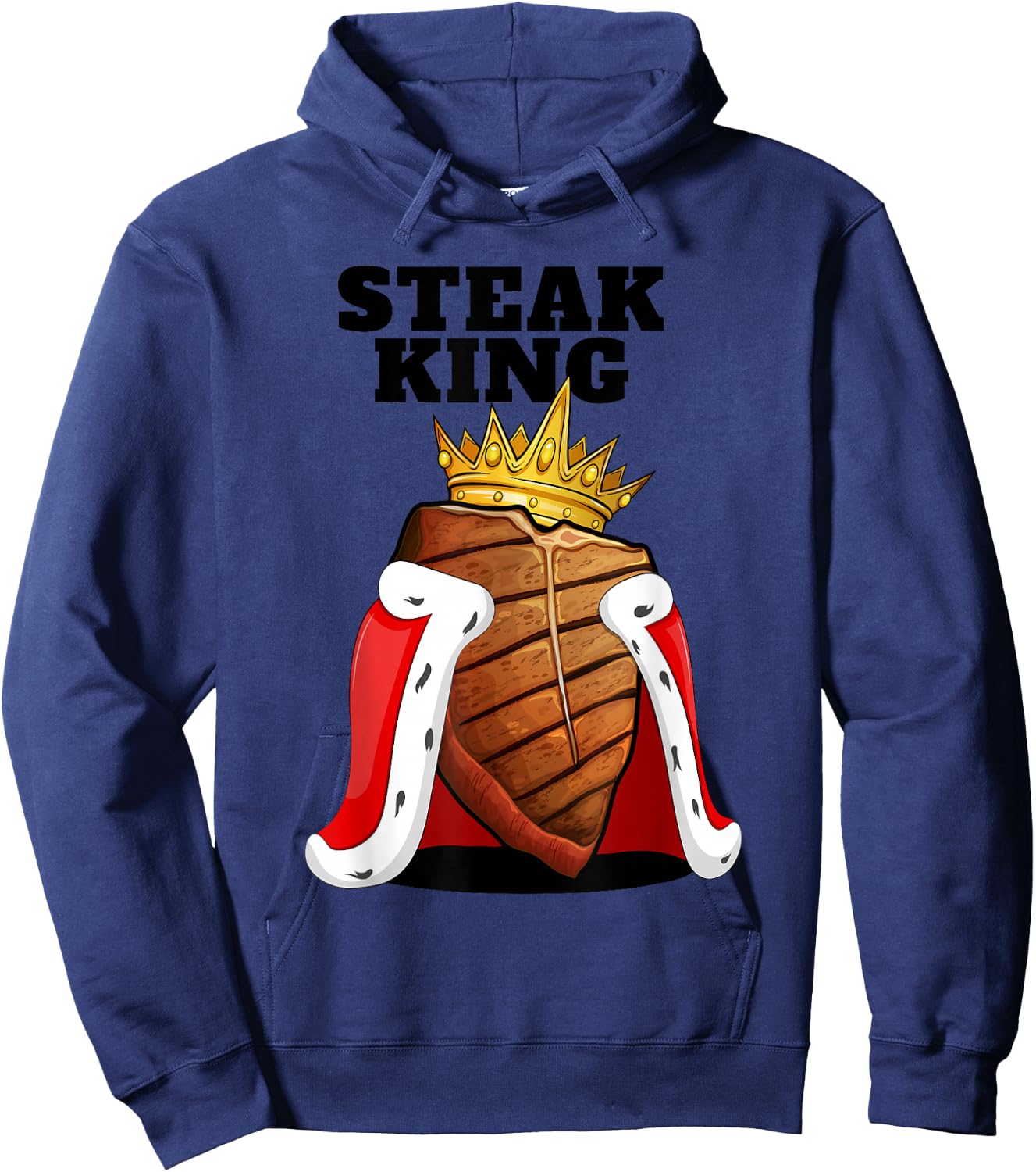 Steak King | Grill Steak Meat Lover Shirt | Cute Steak Hoodie - Hoodie | Navy