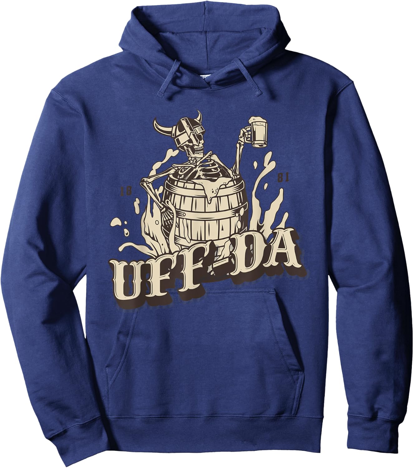 Funny Scandinavian Uff Da popular Nordic Quotes and Sayings Hoodie - Hoodie | Navy