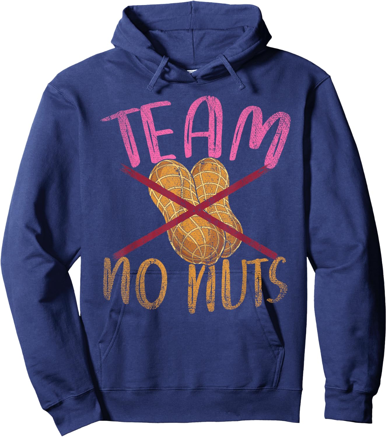Baby Gender Reveal Party Team No Nuts Funny Gender Reveal Hoodie - Hoodie | Navy
