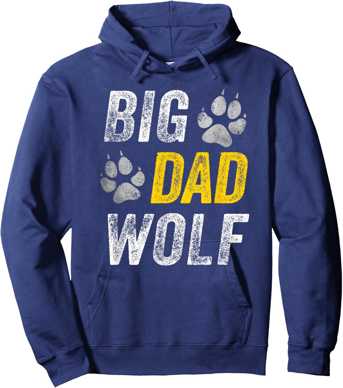 Halloween Shirt Dad Men Funny Lazy Costume Big Dad Wolf Hoodie - Hoodie | Navy