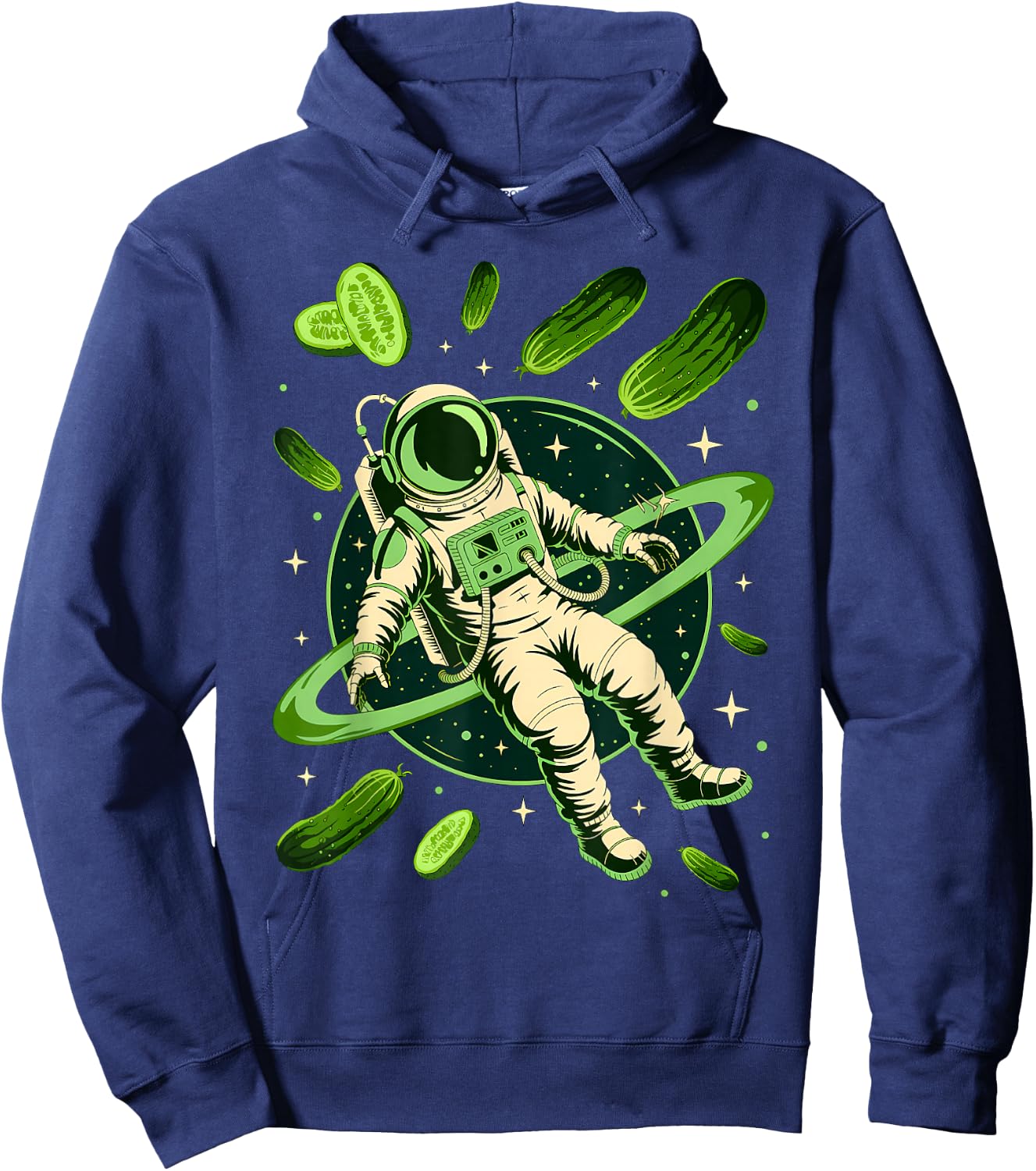 Space Astronaut Pickle Hoodie - Hoodie | Navy