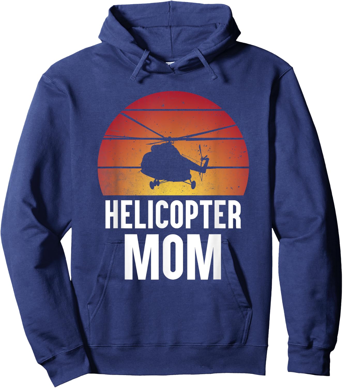Helicopter Mom Women Girls Aircraft Helicopter Pilot Hoodie - Hoodie | Navy