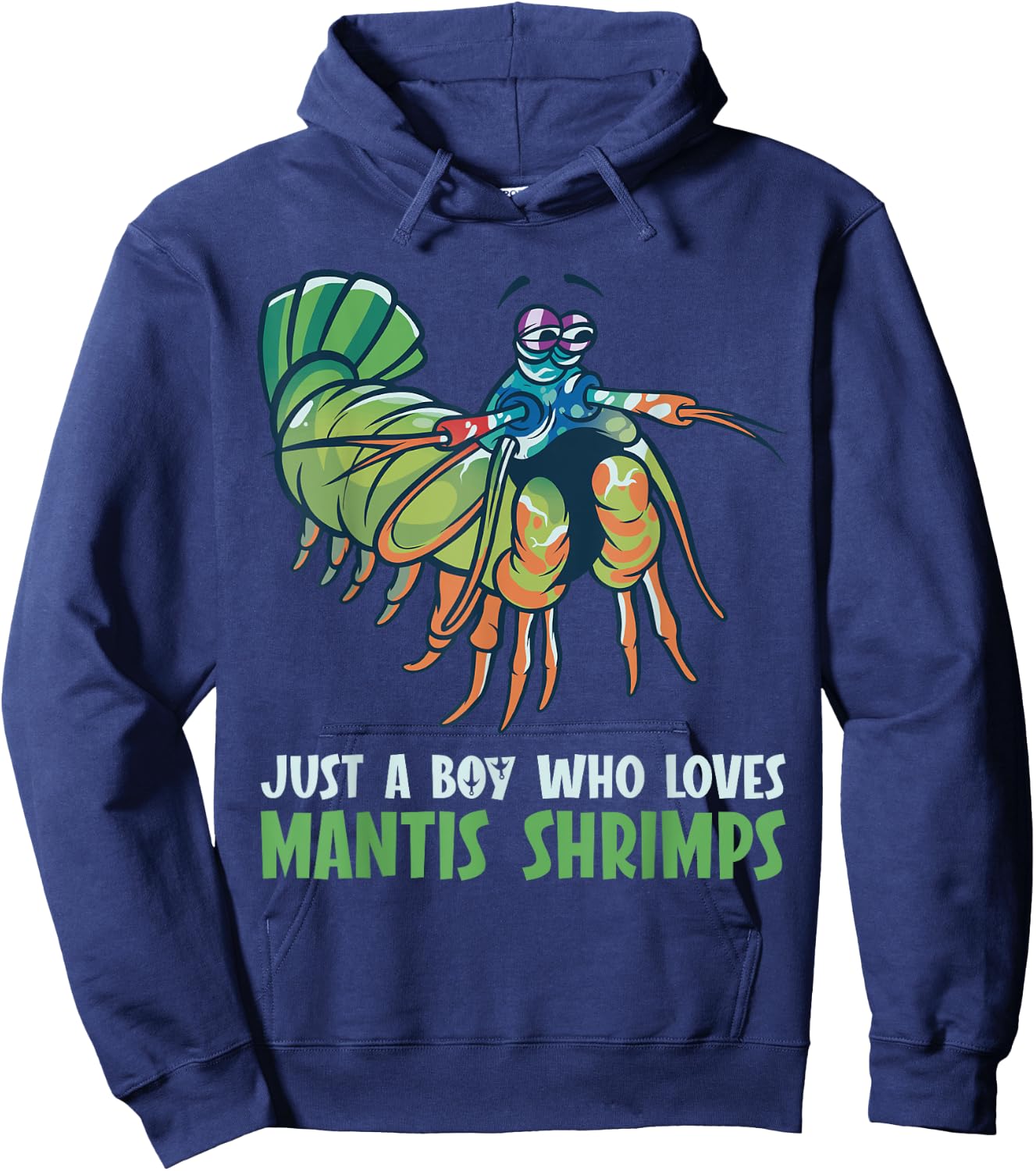 Shrimps Animal Protectionc cute Mantis Shrimp Hoodie - Hoodie | Navy